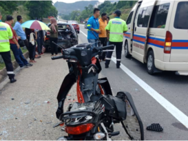 軍人騎摩哆撞拋錨轎車 受傷送院搶救
