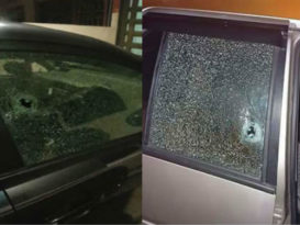 惡意者居心不良  鐵彈珠射路過車輛