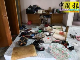 门窗撬不开  利用梯子由阳台闯入   窃贼潜入屋子大偷2万令吉财物。