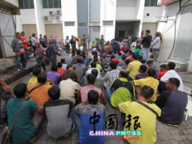 关丹巴刹取缔行动 检查171外劳 扣53人