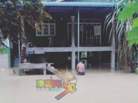 屠妖节水灾来袭 登嘉楼沿河料被淹