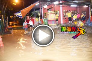 节目刚完毕豪雨排水不及  金英坛庆典 水患闹场 （有视频）