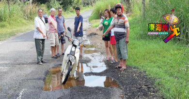 邹国雄:先修补路洞及修树枝   不是等待50万的拨款