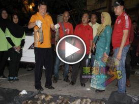 大巴刹鼠患 州议员亲身“下海”捉鼠  与鼠拼博 空手归（有视频）