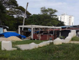 非法居民再占登海南会馆义山　建水泥建筑与死人争地