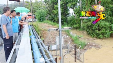 文冬低洼区河水溢出  下午消退居民松口气 （有视频）
