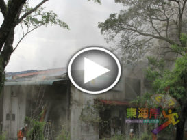 火势从办公室蔓延 办公室失火  损失惨重  （有视频）