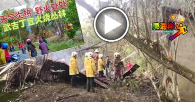 武吉丁宜丛林野火蔓延   储藏室被大火吞噬 　