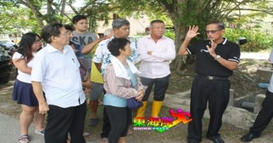 文冬英雄花园水湖排水系统根据“原有水平线”动工（有视频）
