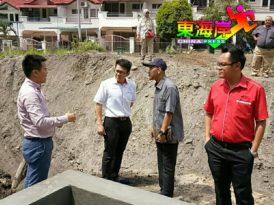 文冬英雄花园建沟工程  李政贤华世标赴巡视（有视频）