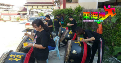 丹墨堂再次动员  为华堂鼓队题字