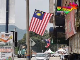 加叻镇国旗飘啊飘洋溢浓浓国庆气氛（有视频）