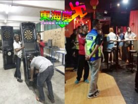 卡拉OK无执照营业  2造突击充公器材