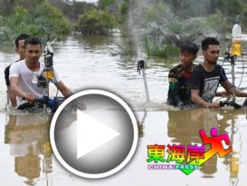 东海岸水灾区  水陆两栖摩哆 暴红