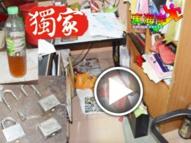 鼠贼午夜潜入店内偷不到钱  留1瓶尿