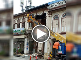 关丹前街  一战前建筑物   年旧失修