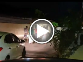 男子疑偷窃    半夜遭围捕