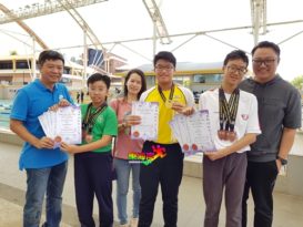 彭州际学联运动泳赛    关丹3人夺1金7铜