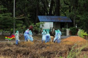 彭首位新冠肺炎男死者今下葬     医护人员如临大敌 封锁现场