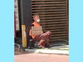 外籍男求助讨吃 已寻获　 警方已联络大使馆　