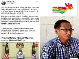 （今晚最新）◤行动管制◢无准证禁跨州去医院也要有通行证