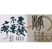 收心正心定心自我修行 挥写正能量 驱疫