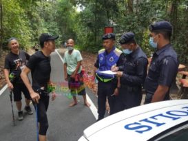 警察巡柏灵栋山     确保人人遵守SOP