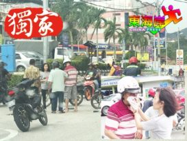 老骑士被撞满脸鲜血各族路人给予协助