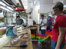 猪肉销量  跌50%  小贩盼端午节带动买气