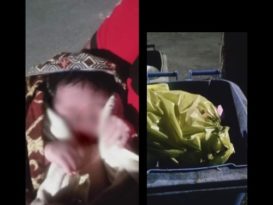 哪個社會人渣干的？  初生女嬰被扔垃圾桶
