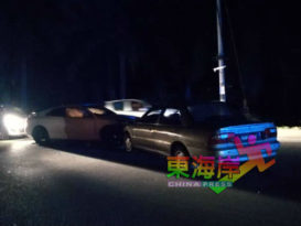 奥迪  威拉迎面相撞     幸无严重伤亡