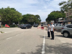 交通阻塞引发车祸  道路工程何时完工？