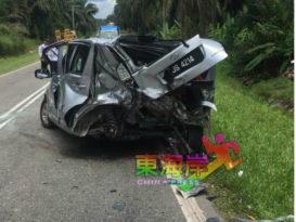 3车连环撞幸无伤亡