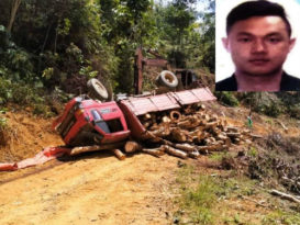 罗厘撞山壁 司机抛飞砸死