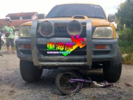骑脚车冲出家门  女童遭货卡撞毙