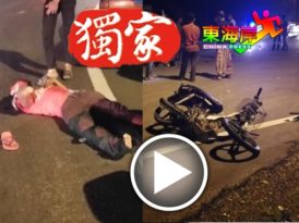 货卡与摩哆相撞  骑士乘客重伤