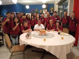 甘马挽福建会馆  办聚餐会庆中秋