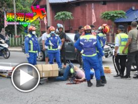 摩哆相撞     一人当场死