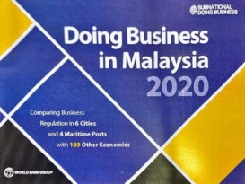 世界银行“2020年在马来西亚经商”排行榜 　关丹市  关丹港口  获第二名 　