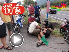 车祸黑区再发生意外    各族市民施援骑士
