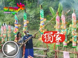 兴都庙庆神诞  烧龙香祝贺