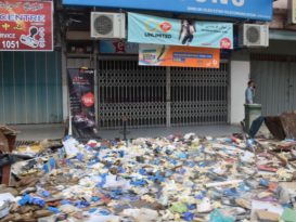 淡属大部分地区水退 灾后一片狼藉 低洼区仍淹水