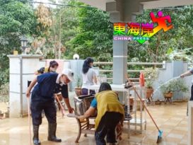 立卑慈济志工团参与救灾