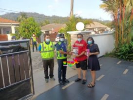 巡访古邦巴耶及督西拉  关丹警区抗疫兼除罪