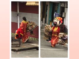 失常男摇身变“财神爷” 让人捧腹大笑