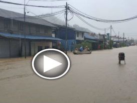 劳勿连绵豪雨 双溪吉流“沦陷” 成汪洋一片