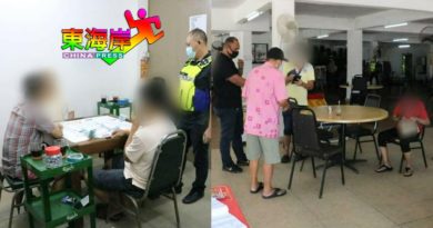◤新冠又一年◢ 新村小食中心聚赌堂食  8人被逮捕