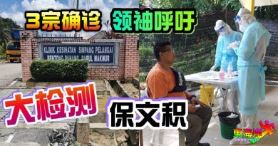 难鉴定源头  .  3宗确诊．领袖呼吁    大检测  保文积