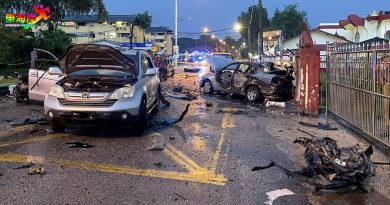 爆炸毁5车1死案  载有球型爆竹 疑司机点火抽烟肇祸