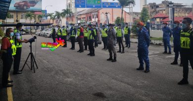 关丹警区12名警员确诊  67名警员隔离。 　